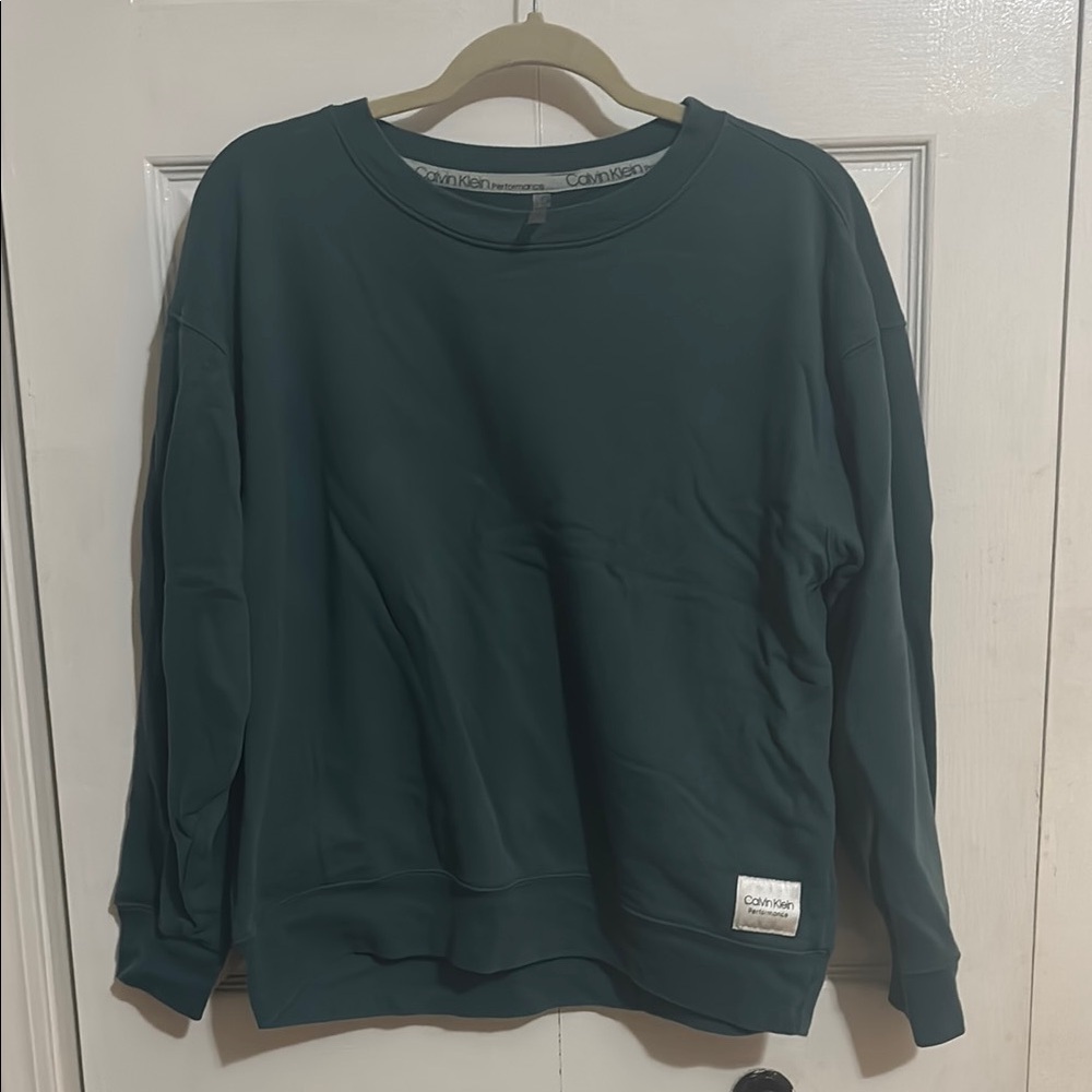 Calvin Klein Green Crewneck Sweater for Casual Wear